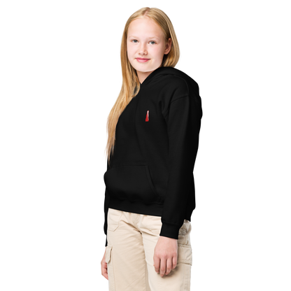 From030 - Kinderhoodie - WIT/zwart