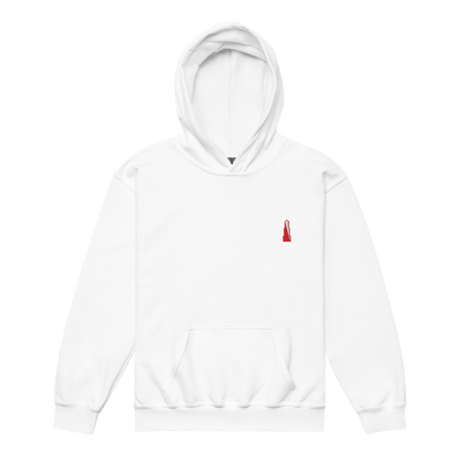 From030 - Kinderhoodie - WIT/zwart